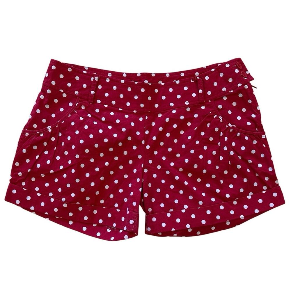 Sz 8 Jay Jays Red Polka Dot Shorts